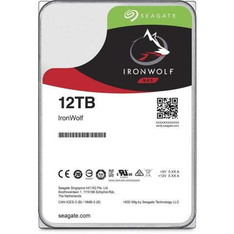 Dysk SEAGATE IronWolf™ ST12000VN0008 12TB 3,5" 7200 256MB SATA III NAS